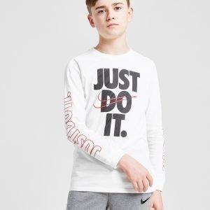 Nike Just Do It Long Sleeve T-Shirt Valkoinen