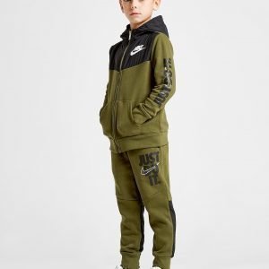 Nike Just Do It Woven Overlay Tracksuit Khaki / Black