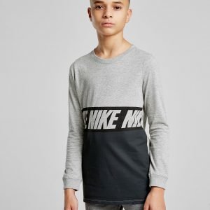 Nike Long Sleeve Logo T-Shirt Harmaa