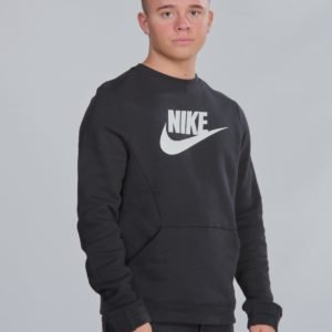 Nike Ls Crew Club Flc Hbr Neule Musta