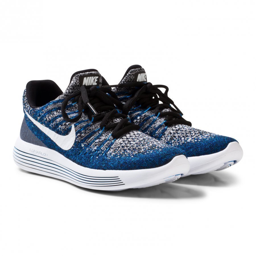 Nike Lunarepic Low Flyknit 2 Junior Running Shoe Blue Urheilukengät