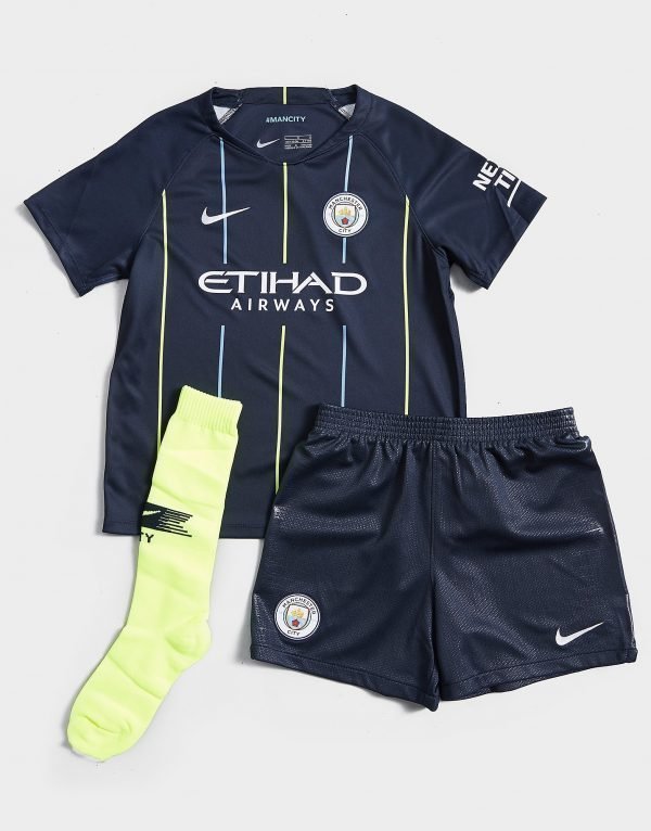 Nike Manchester City Fc 2018/19 Away Kit Laivastonsininen