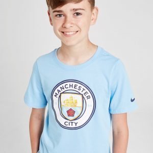 Nike Manchester City Fc Crest T-Shirt Sininen