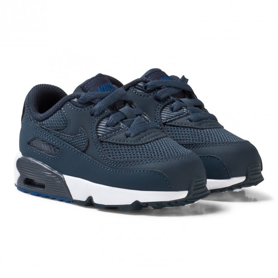 Nike Navy Nike Air Max 90 Mesh Infant Shoe Lenkkarit