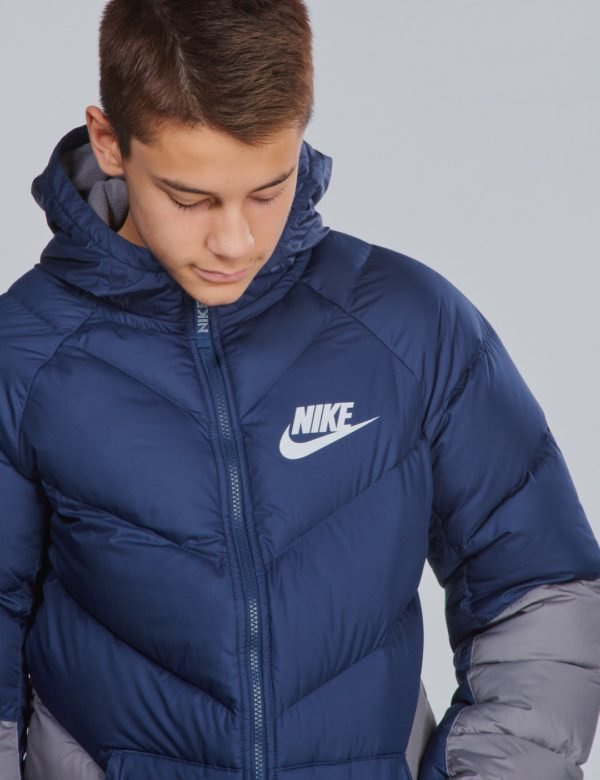 Nike Parka Down Ow Takki Sininen