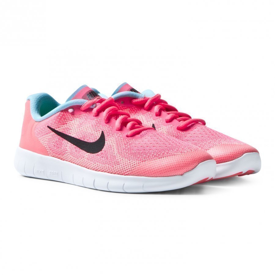 Nike Pink Free Run 2017 Junior Trainers Urheilukengät