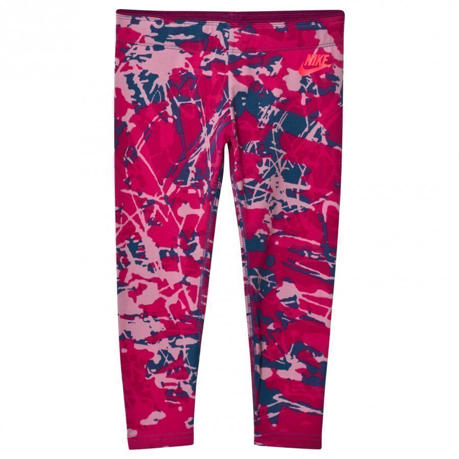 Nike Pink Graphic Print Crop Leggings Legginsit