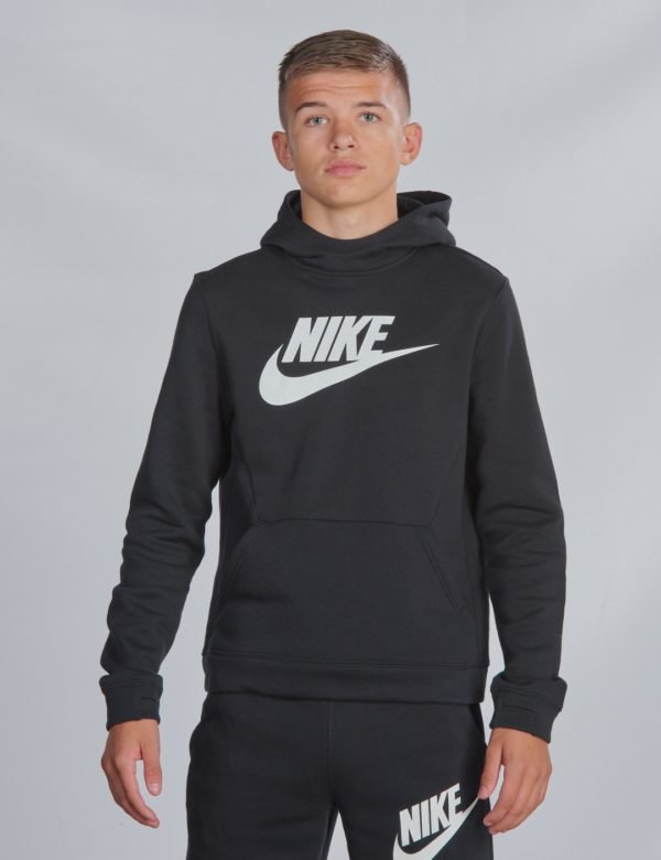 Nike Po Hoodie Club Flc Hbr Huppari Musta