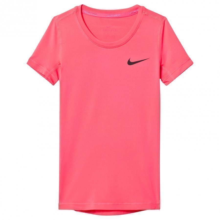 Nike Pro Training Top Pink Neon T-Paita