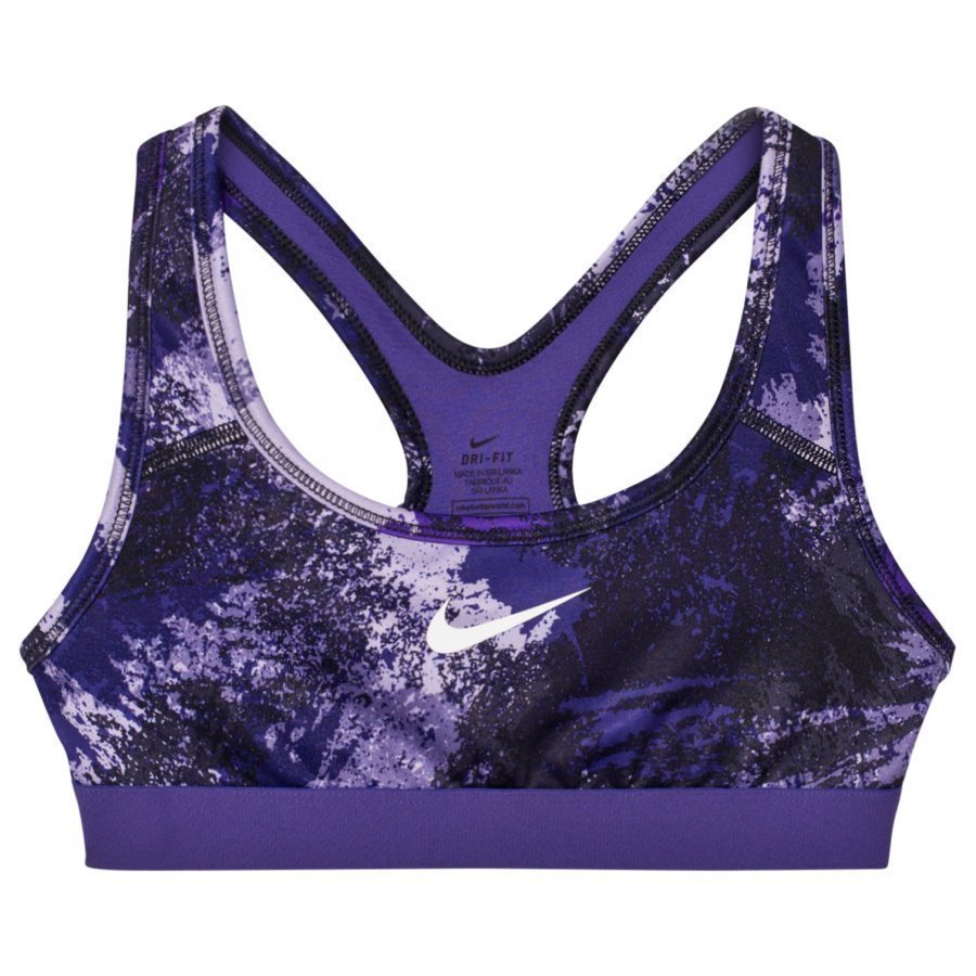 Nike Purple Graphic Print Training Sports Bra Urheiluliivit