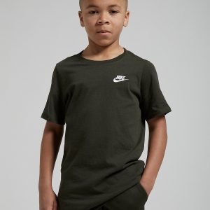 Nike Small Logo T-Paita Sequoia / White