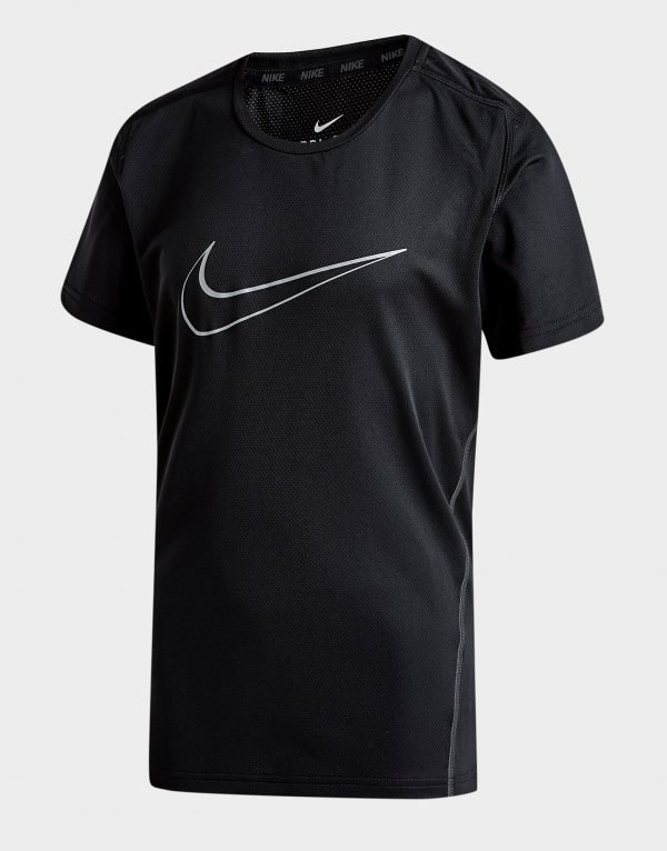 Nike Swoosh Poly T-Paita Musta