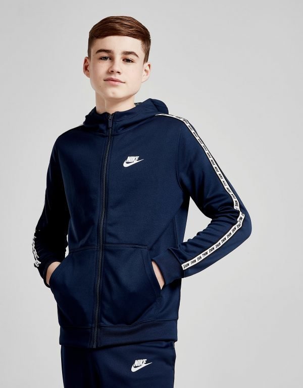 Nike Tape Poly Full Zip Huppari Sininen