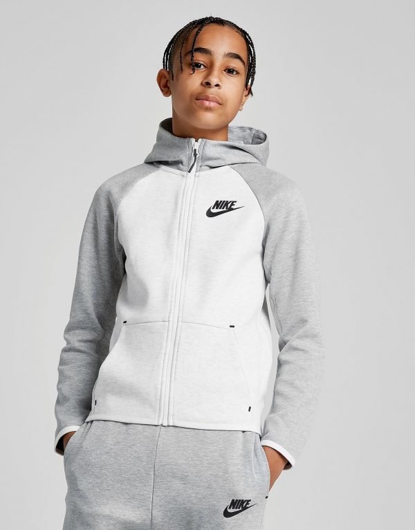 Nike Tech Essential Colour Block Full Zip Hoodie Valkoinen