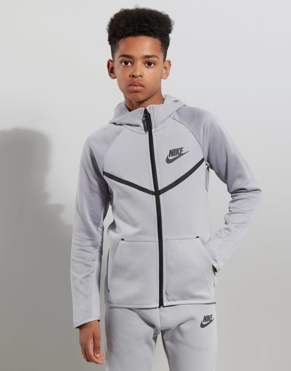 Nike Tech Poly Full Zip Huppari Harmaa