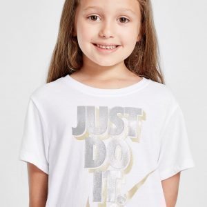 Nike Tyttöjen Just Do It T-Paita Valkoinen