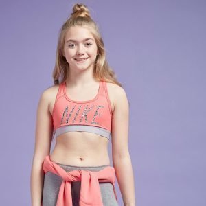 Nike Tyttöjen Large Logo Urheiluliivit Coral / Grey