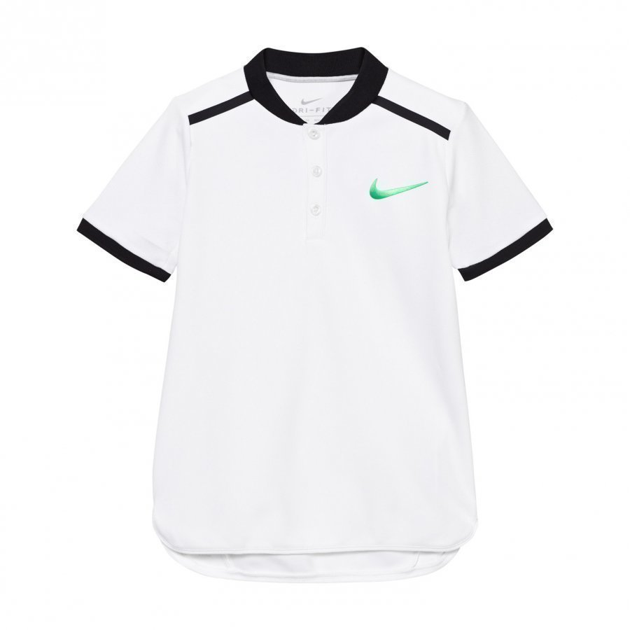 Nike White Advance Tennis Polo Pikeepaita