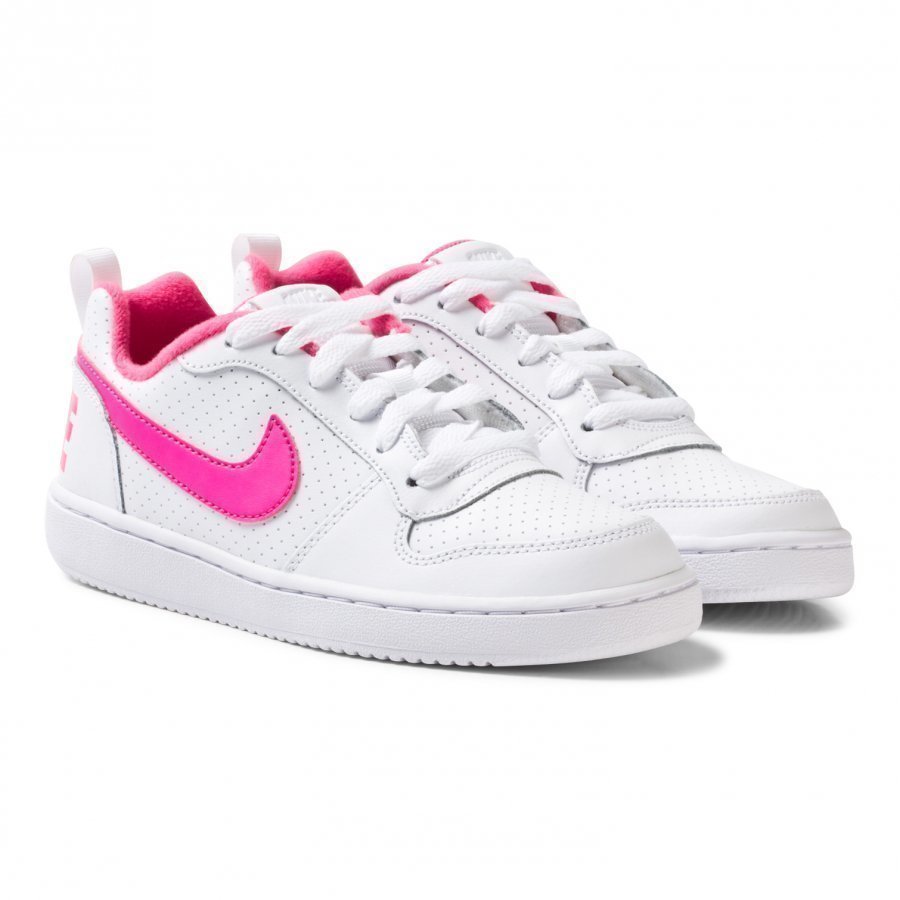 Nike White Nike Court Borough Low Junior Shoe Lenkkarit