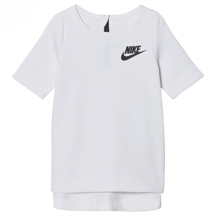 Nike White Tech Fleece Tee T-Paita