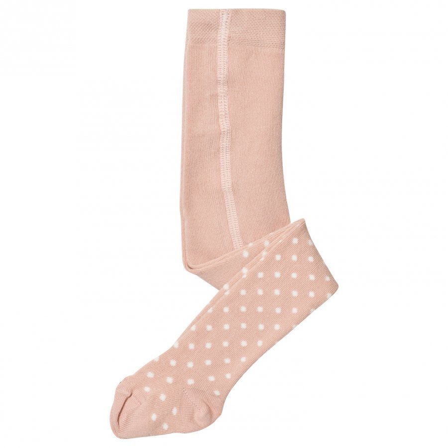 Noa Noa Miniature Baby Basic Dotty Tights Sepia Rose Sukkahousut