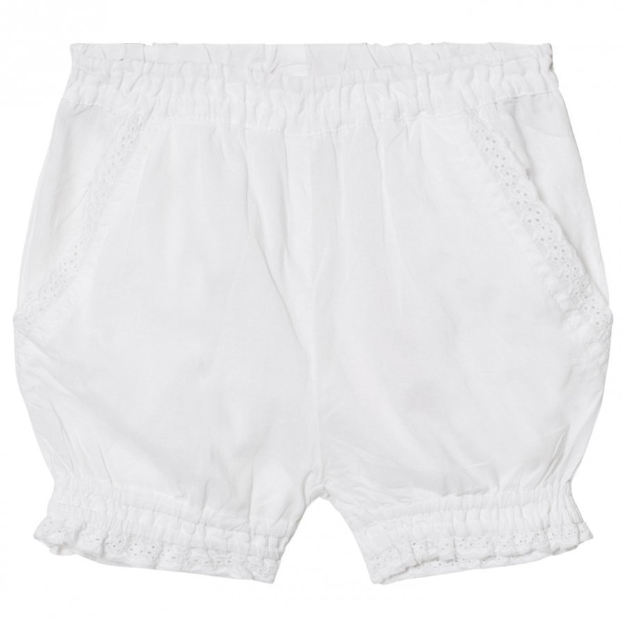 Noa Noa Miniature Baby Delicate Voile Shorts Solid White Capri