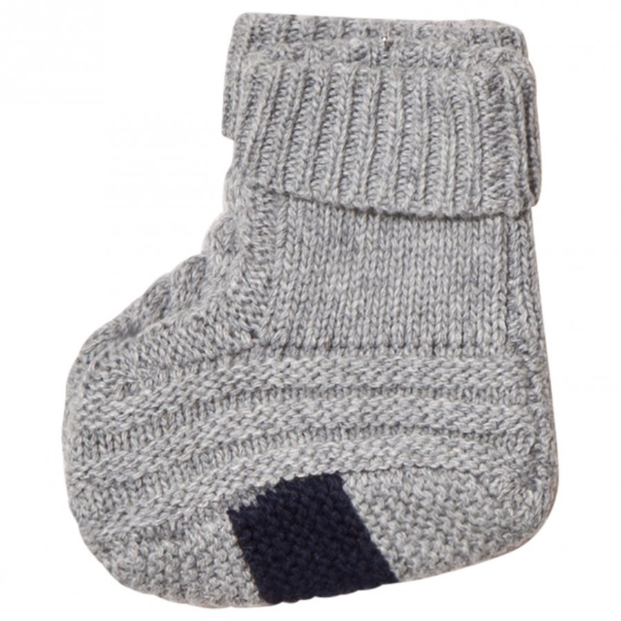 Noa Noa Miniature Basic Wool Knit Booties Grey Vauvan Kengät