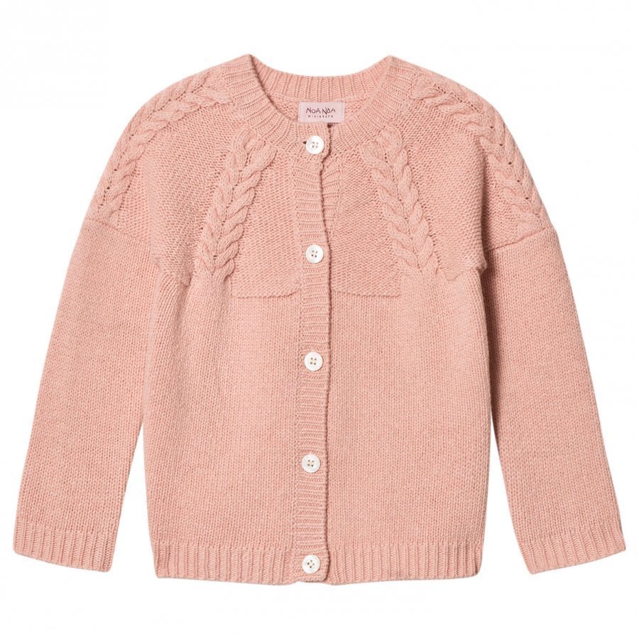 Noa Noa Miniature Braid Knit Cardigan Evening Sand Neuletakki