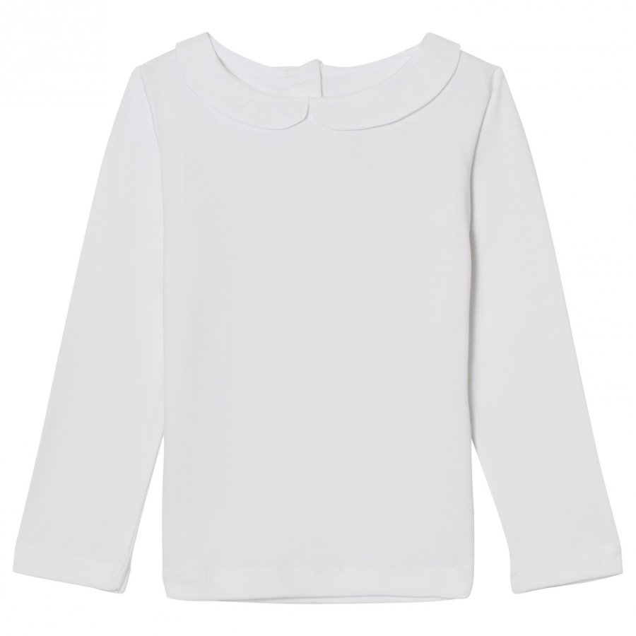 Noa Noa Miniature Collar Tee White Pitkähihainen T-Paita