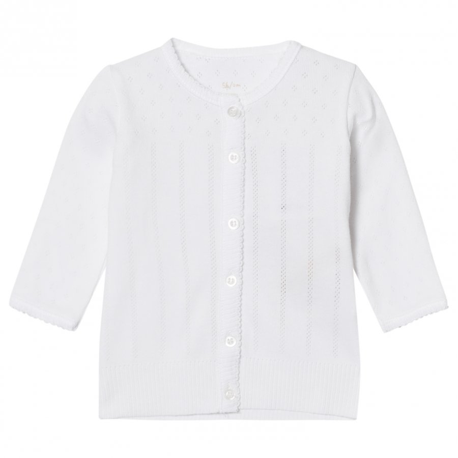 Noa Noa Miniature Doria Baby Basic Cardigan White Neuletakki