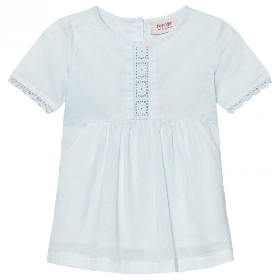 Noa Noa Miniature Dress Voile Solid Baby Blue Mekko