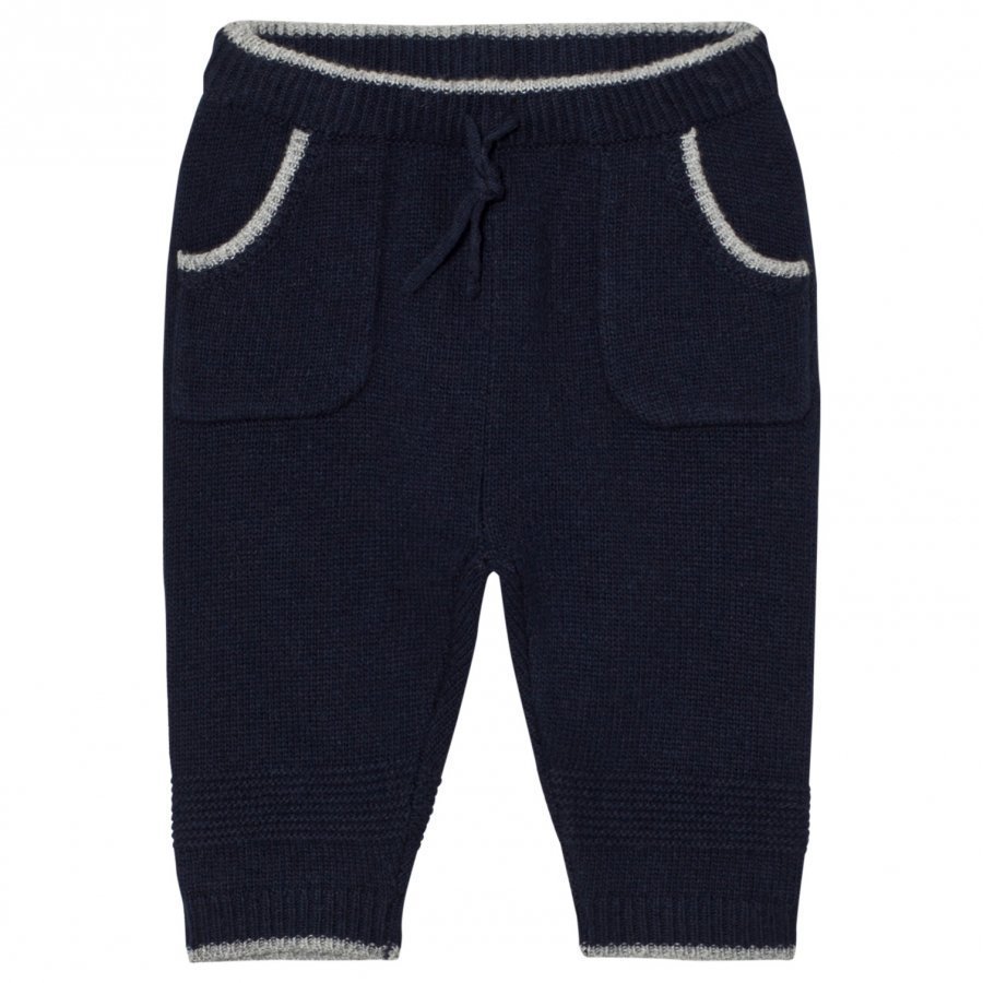 Noa Noa Miniature Knit Basic Pants Blue Housut