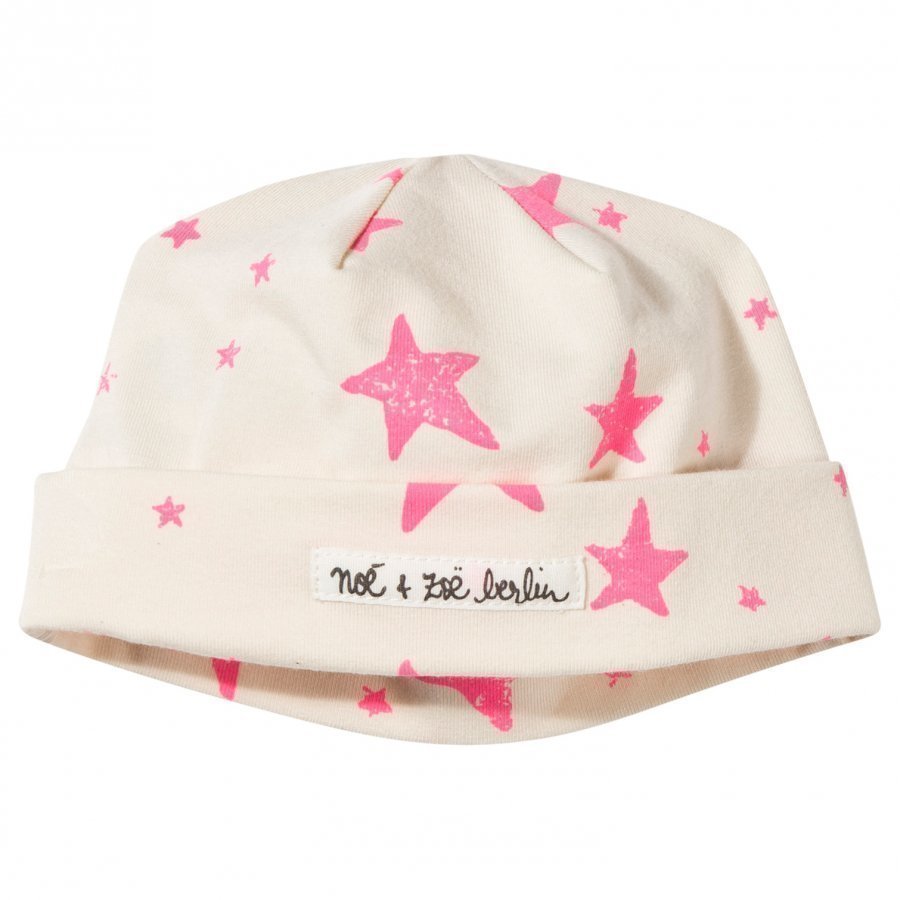 Noe & Zoe Berlin Baby Beanie Neon Pink Stars Pipo