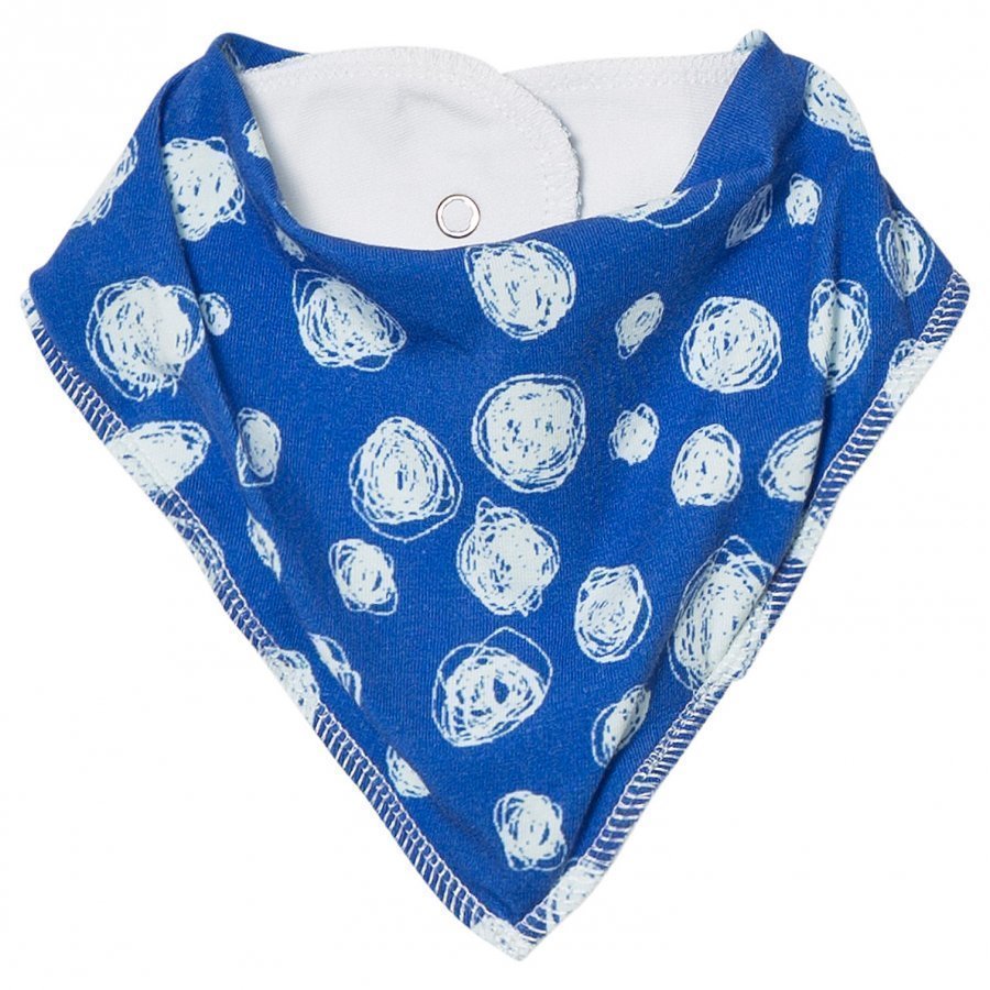 Noe & Zoe Berlin Blue Snow Printed Dribble Bib Ruokalappu