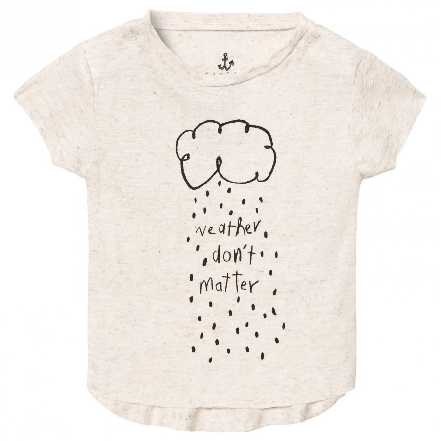 Noe & Zoe Berlin Ecru Weather Don't Matter Print Tee T-Paita