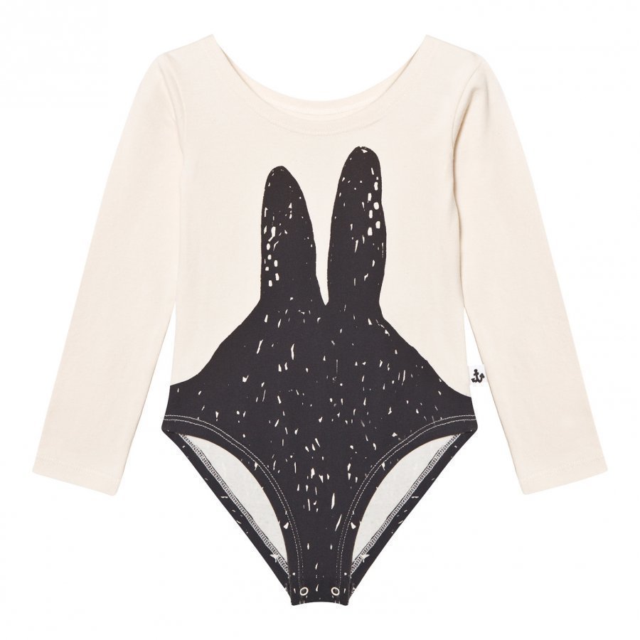 Noe & Zoe Berlin Off White Black Bunny Print Baby Body Legginsit