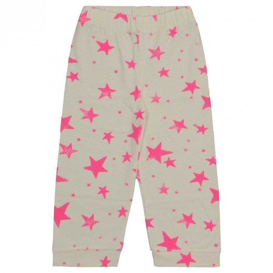 Noe & Zoe Berlin Pj Pants Neon Pink Stars Yöpuku