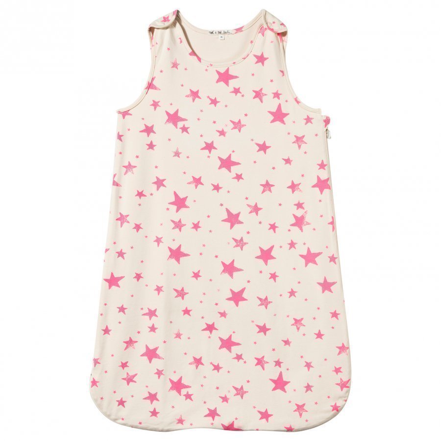 Noe & Zoe Berlin Sleeping Bag Neon Pink Stars Vauvan Makuupussi