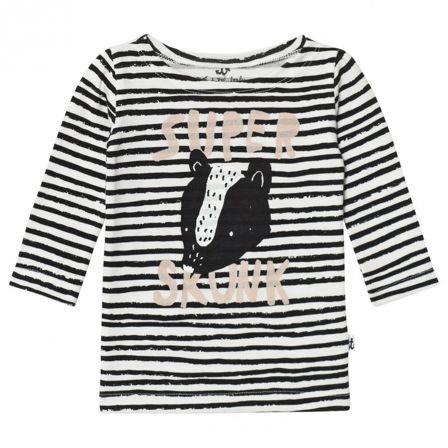 Noe & Zoe Berlin White Stripe Skunk Tee T-Paita