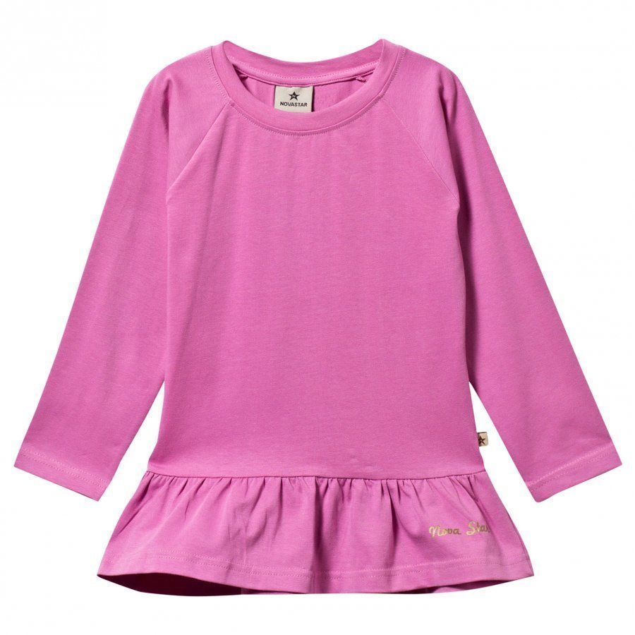 Nova Star Flounce Top Pink Pusero