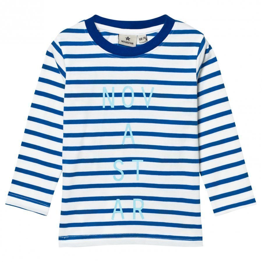 Nova Star Line Tee Off White/Blue T-Paita