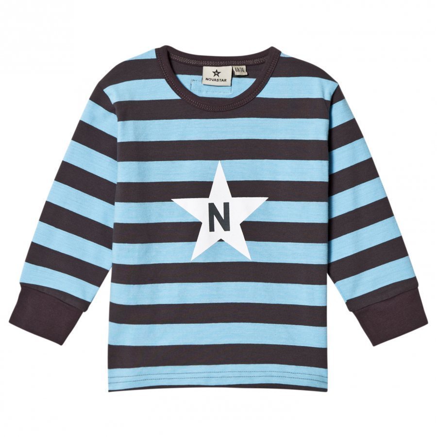 Nova Star Stripe T Light Blue Pitkähihainen T-Paita