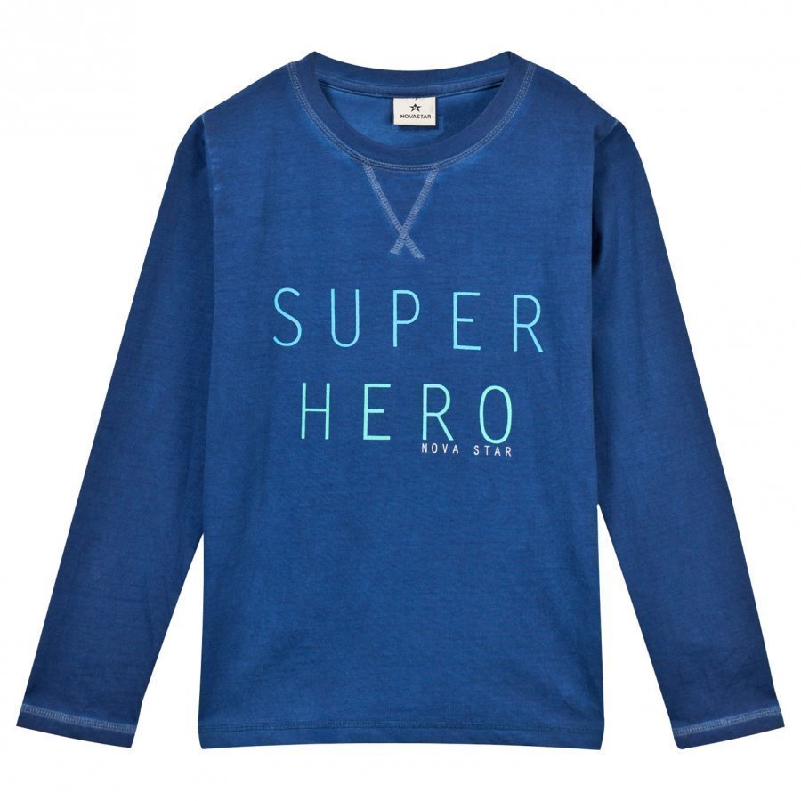 Nova Star Tee Superhero Blue Pitkähihainen T-Paita