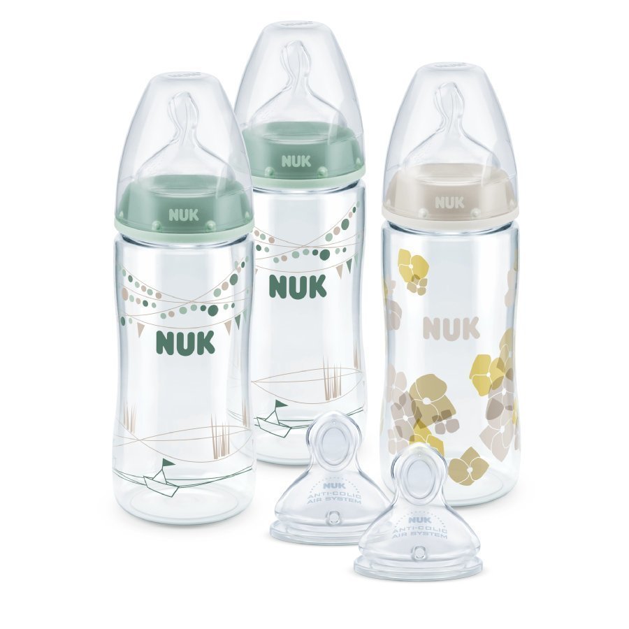 Nuk First Choice Plus Aloitussetti 3 Tuttipulloa Ja 2 Pullotuttia