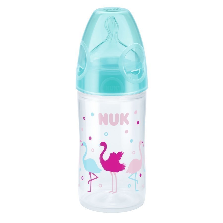 Nuk New Classic Silikon Tuttipullo Flamingot 1kk +