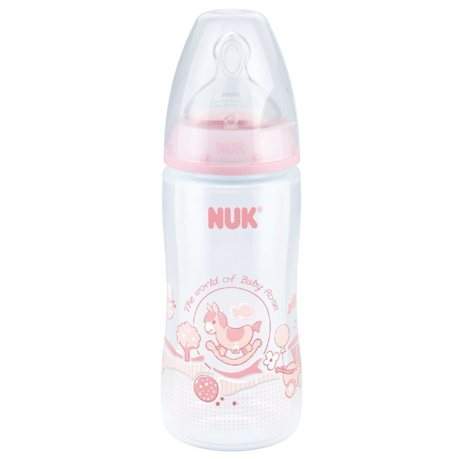 Nuk Tuttipullo First Choice 300ml Koko 1 M Vaaleanpunainen