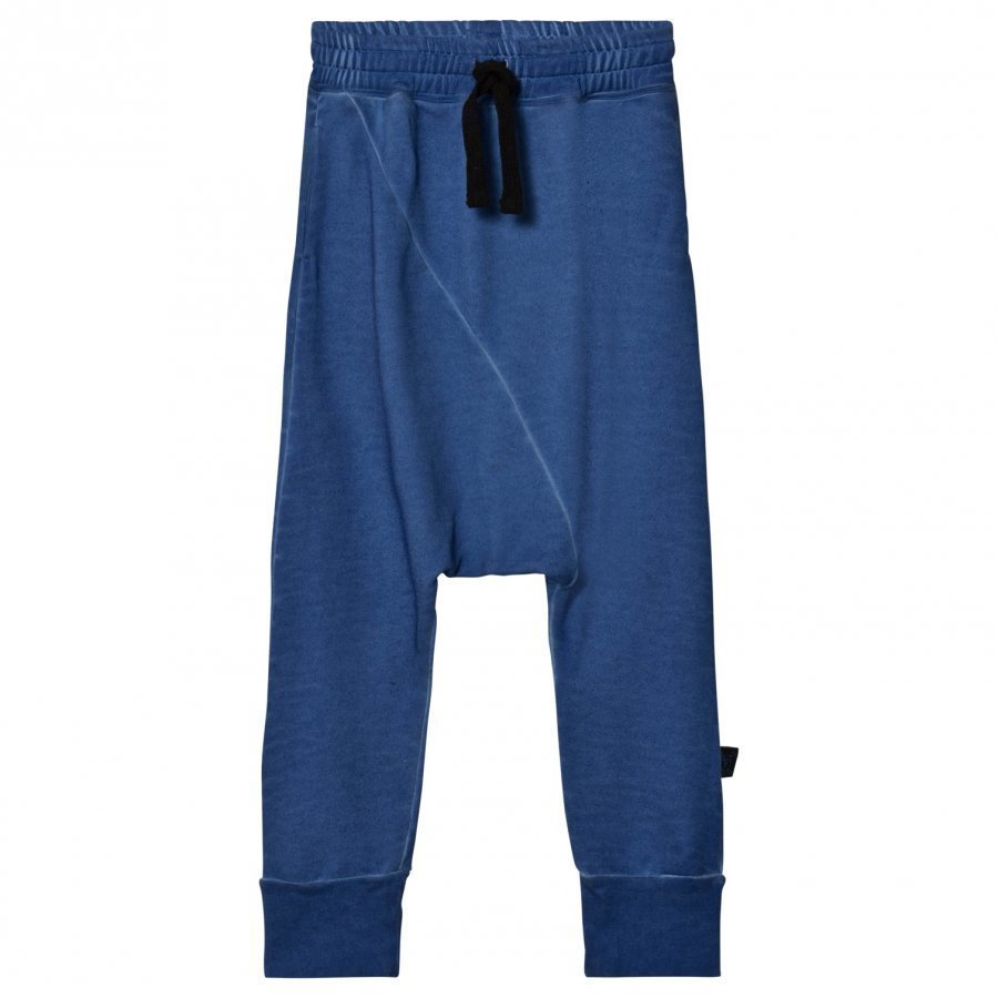 Nununu Diagonal Baggy Pants Dirty Blue Harem Housut