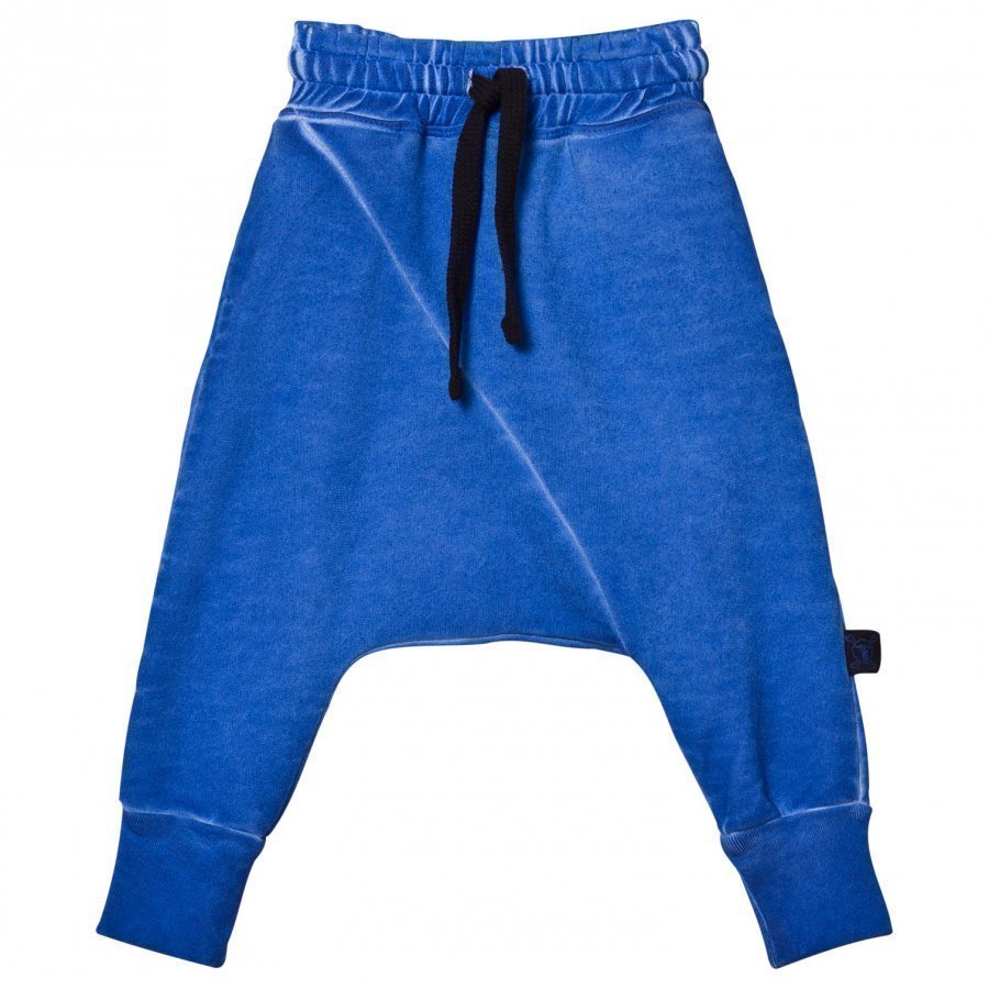 Nununu Diagonal Baggy Pants Dirty Blue Harem Housut