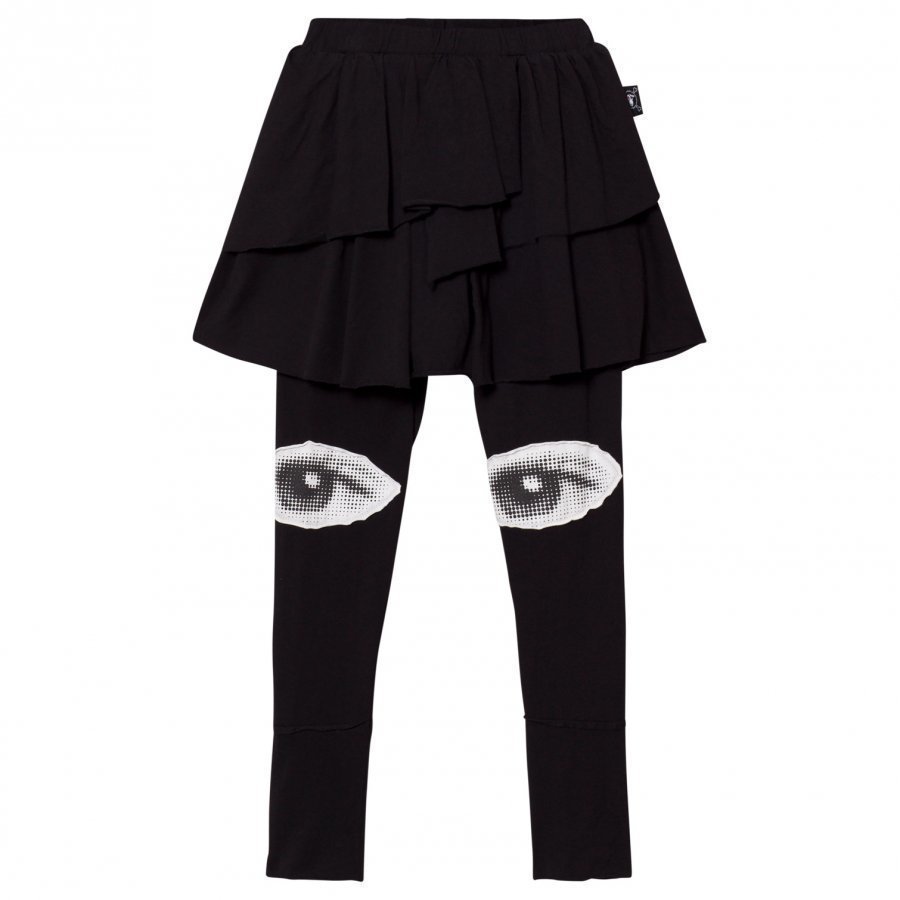 Nununu Eye Leggings Skirt Black Legginsit