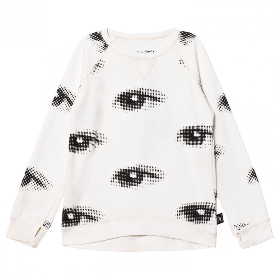 Nununu Eye Sweatshirt White Oloasun Paita